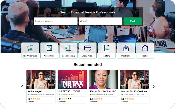 TAAX Pro dashboard preview